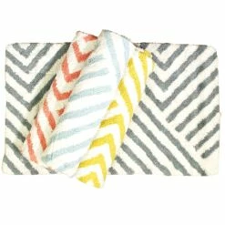 Zig Zag Cotton Bath Mat