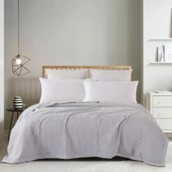 Luna Cotton Waffle Blankets